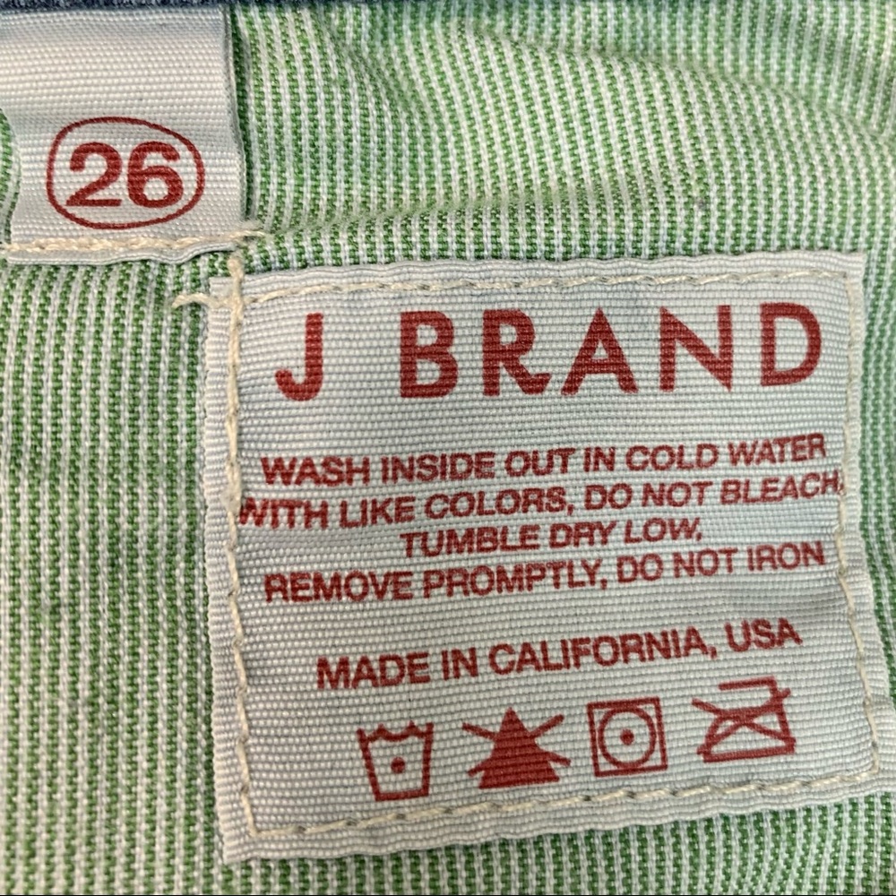 J BRAND Jeans Ankle Length cropped Medium Wash Sz 26 - Picture 9 of 9